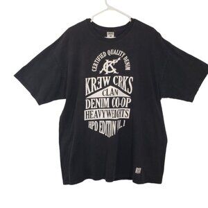 Crooks & Castles Black Graphic Tee Cotton Size XL